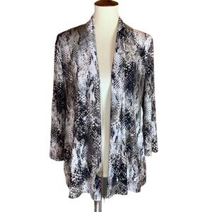 Kasper snakeprint cardigan / jacket Size Large